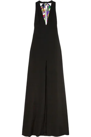 Puccini Vestido largo con cuello halter