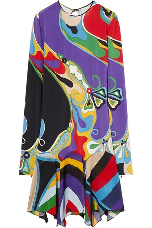 Puccini Vestido corto con estampado Orchidee