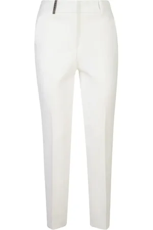 PESERICO SIGN Pantalones ajustados con placa del logo