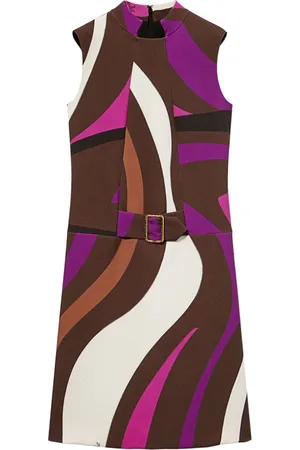 Puccini Vestido corto con estampado Marmo
