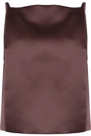 Serafini Top con detalle plisado