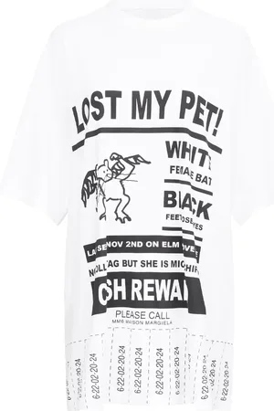 Maison Margiela Playera oversize con estampado gráfico