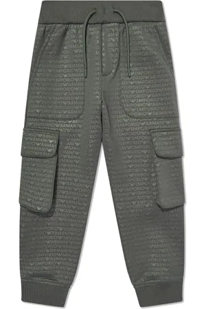 Emporio Armani Pants cargo con logo estampado
