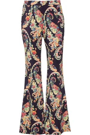 Etro Pantalones con estampado de cachemira