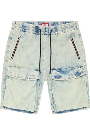 Diesel Bermudas con efecto envejecido