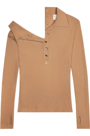 Courrèges Suéter con múltiples botones y cuello polo