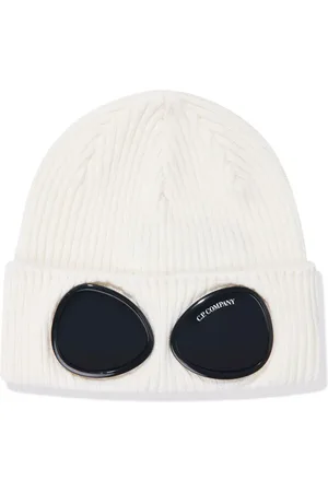 C.P. Company Gorro tejido de canalé con detalle goggle