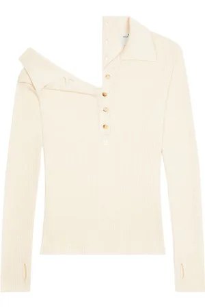 Courrèges Suéter con múltiples botones y cuello polo