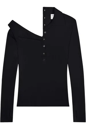 Courrèges Suéter con múltiples botones y cuello polo