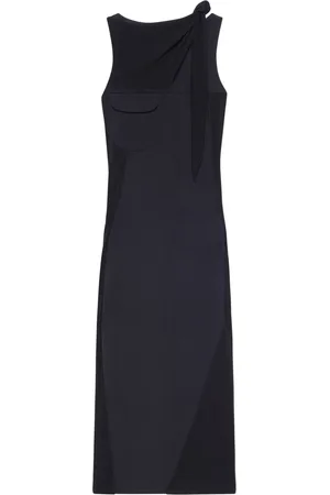 Courrèges Vestido midi Drapé