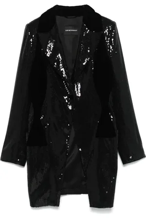 Emporio Armani Blazer con lentejuelas