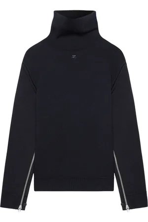 Courrèges Suéter oversize con cuello falso