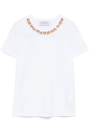 Ermanno Firenze Playera con detalles de strass