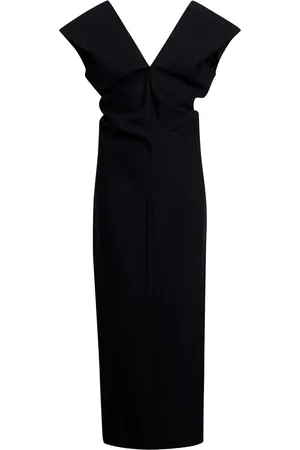 Khaite Vestido con cuello en V