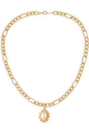 Susan Caplan Collar con dije de perla artificial 1980