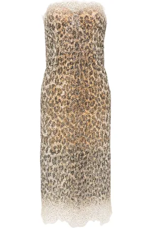 ERMANNO SCERVINO Vestido midi con detalles de cristal