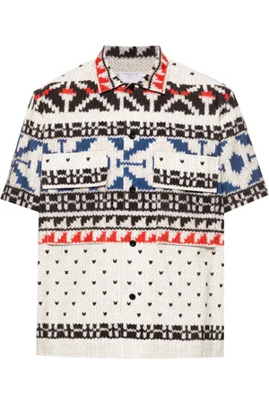 SACAI Playera con motivo abstracto