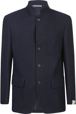 corneliani Blazer con cuello mao