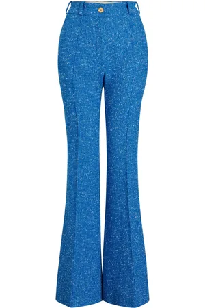 Patou Pantalones de tweed acampanados