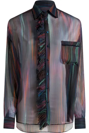 Etro Camisa fruncida estampada