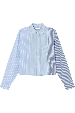 RE/DONE Camisa con diseño patchwork