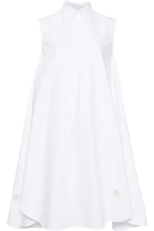 Thom Browne Vestido con botones en el cuello