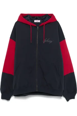 MARTINE ROSE Hoodie capitonada con cierre