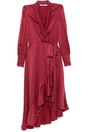 ZIMMERMANN Vestido midi cruzado