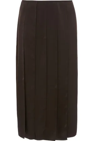 J.W.Anderson Falda midi con panel y listón