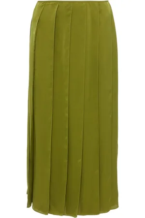 J.W.Anderson Falda midi con panel y listón