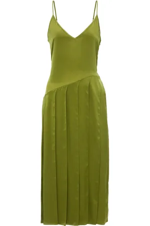 J.W.Anderson Vestido midi con panel en listón
