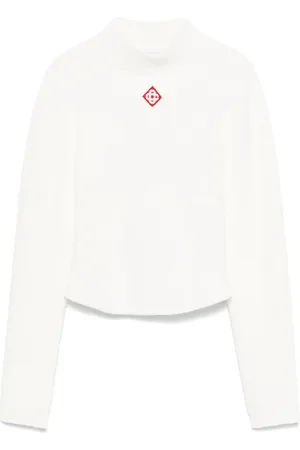 Casablanca Top con logo bordado