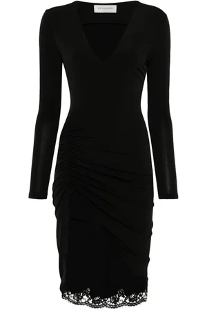 Ermanno Firenze Vestido midi con diseño fruncido