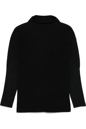 Issey Miyake Suéter con efecto plisado