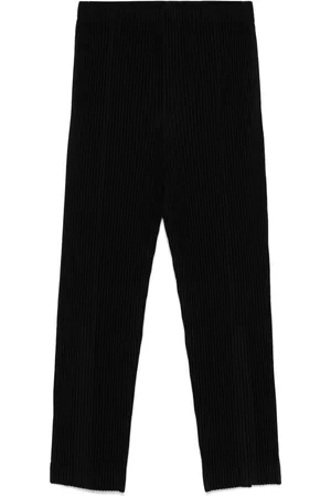 Issey Miyake Pantalones con diseño plisado