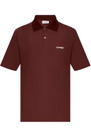 Lanvin Playera tipo polo con logo bordado