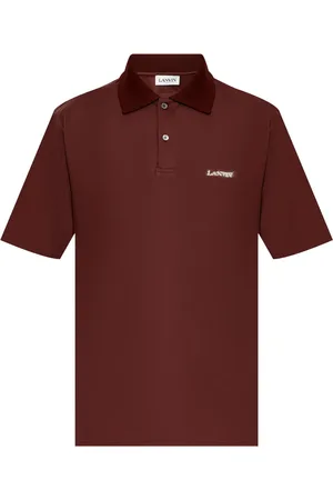 Lanvin Playera tipo polo con logo bordado