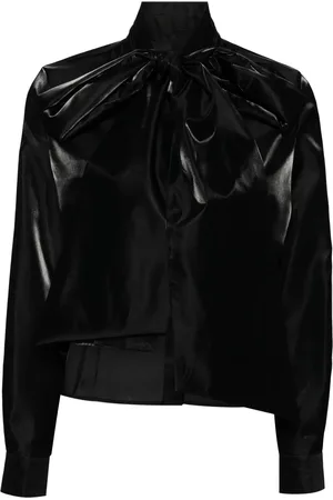 NOIR KEI NINOMIYA Camisa satinada con moño