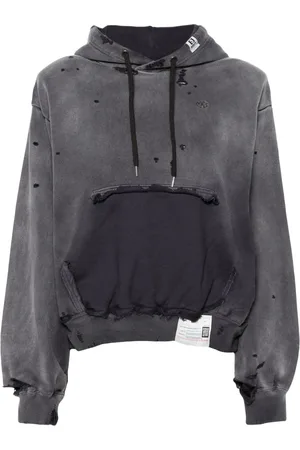 Maison Mihara Yasuhiro Hoodie con efecto envejecido
