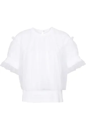 NOIR KEI NINOMIYA Playera con manga de tul