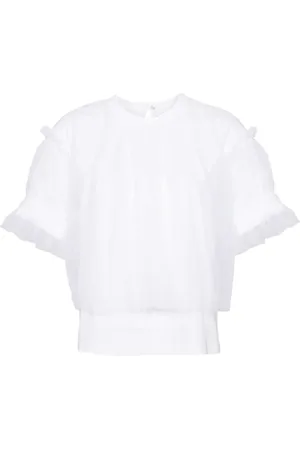 NOIR KEI NINOMIYA Playera con manga de tul
