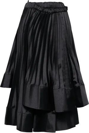 NOIR KEI NINOMIYA Falda con detalle plisado