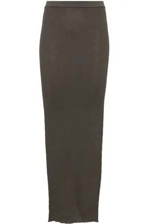 Rick Owens Falda tejida de canalé ajustada