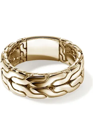 John Hardy Anillo Carved Chain en oro amarillo de 14kt