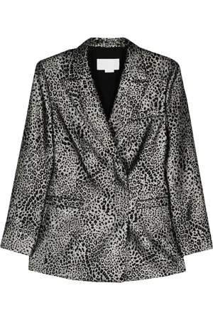 GENNY Blazer con doble botonadura Animalier