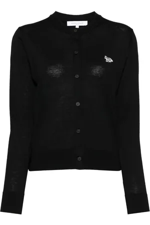 Maison Kitsuné Cárdigan tejida con logo