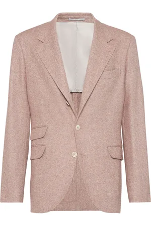 Brunello Cucinelli Blazer con estampado pied de poule