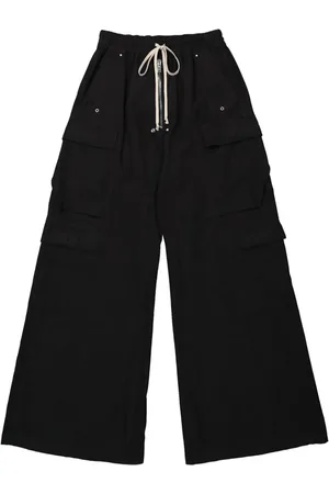Rick Owens Pantalones anchos con cordones en la pretina