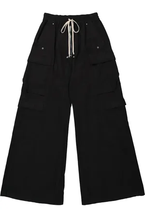 Rick Owens Pantalones anchos con cordones en la pretina