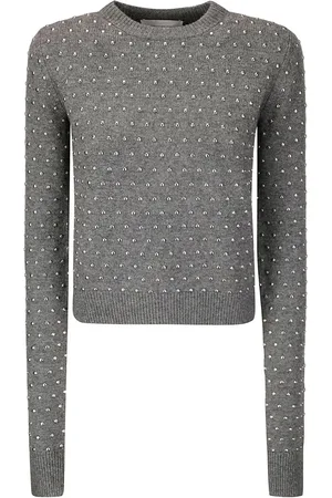 Sportmax Suéter con detalles de cristal